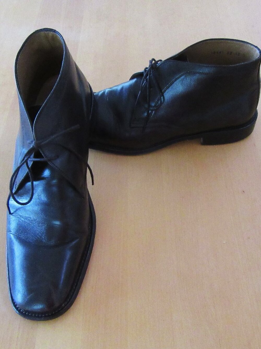Mens dark brown leather Florsheim chukka boots shoes 12D - vintage 1990s